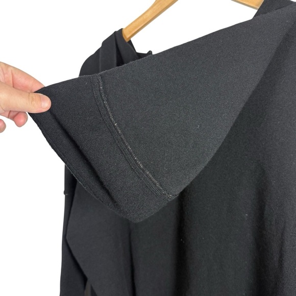 Lafayette 148 Women’s Wool Hooded Embellished Trim Tunic Black Size M/L - Picture 7 of 9